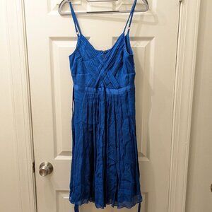 Arden B. Blue Silk Strappy Dress